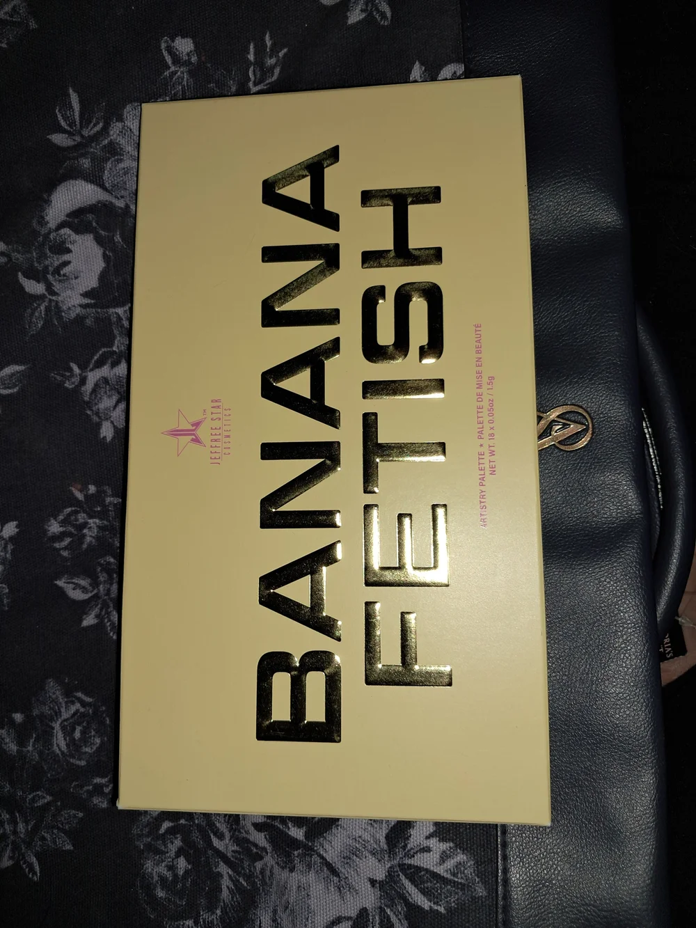 Jeffree Star Banana Fetish Eyeshadow Palette - Cream and Gold Lettering